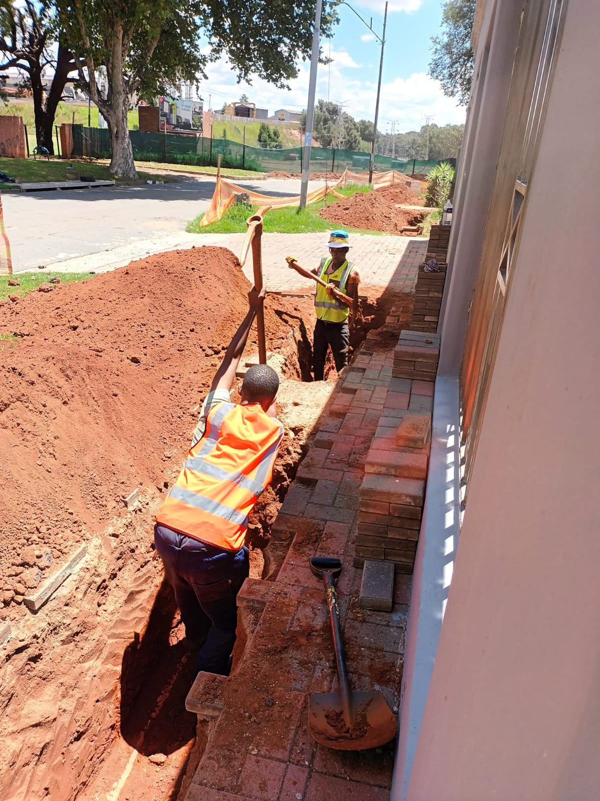 Final finishing and quality checks at a client project