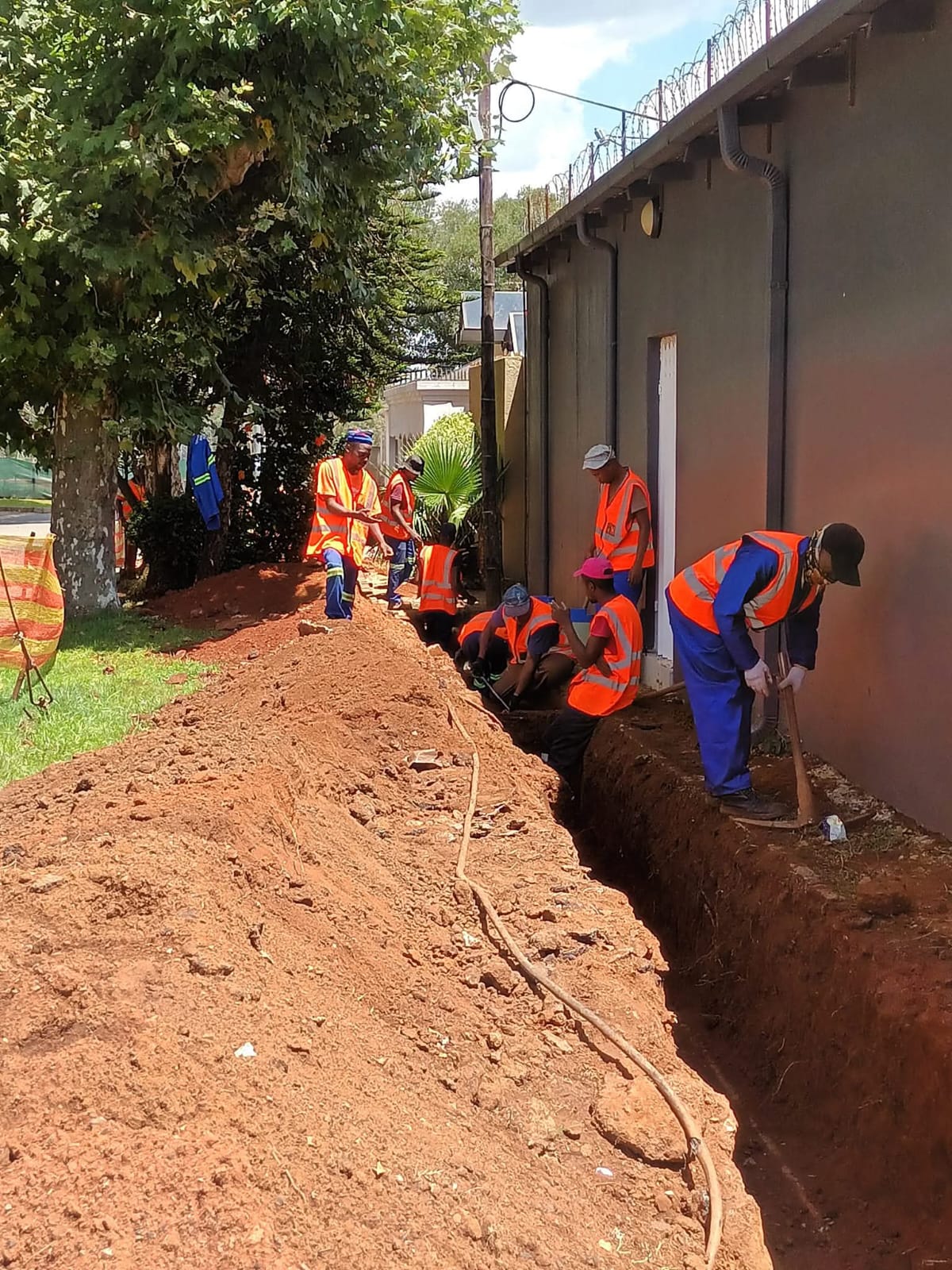 Completed section of a renovation project